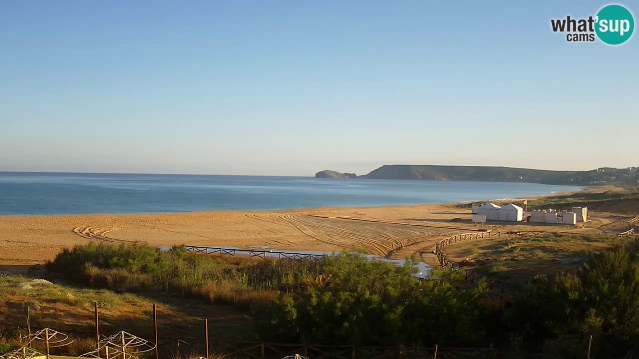 Webcam Torre dei Corsari – Vista live sulla spiaggia da Punta Usai