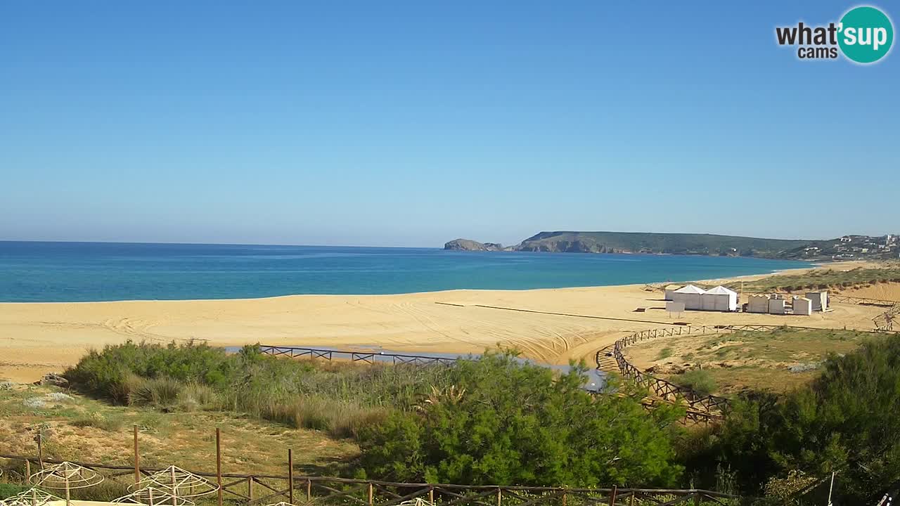 Web kamera Torre dei Corsari – Pogled uživo na plažu s Punta Usai