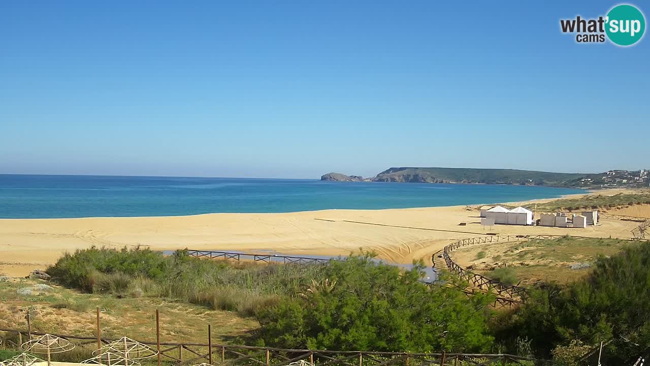 Cámara web Torre dei Corsari – Vista en directo de la playa desde Punta Usai