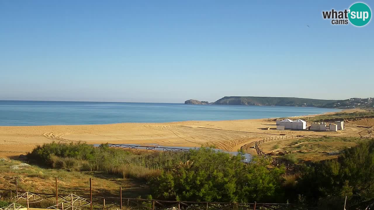 Webcam Torre dei Corsari – Vue en direct sur la plage depuis Punta Usai