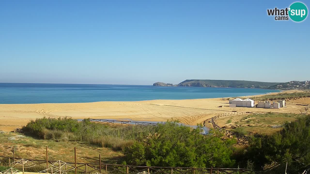 Webcam Torre dei Corsari – Vista live sulla spiaggia da Punta Usai