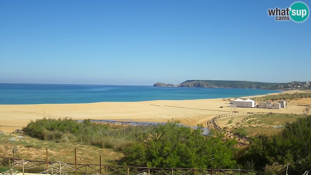 Webcam Torre dei Corsari – Vue en direct sur la plage depuis Punta Usai