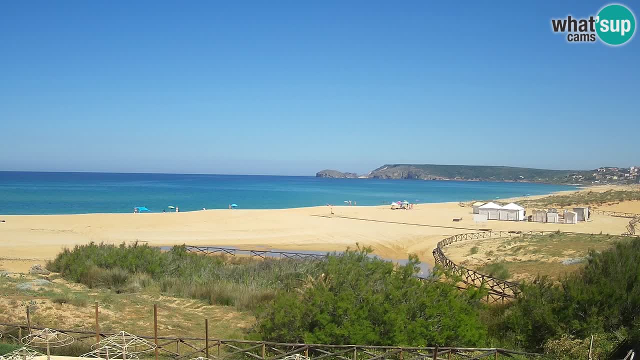 Webcam Torre dei Corsari – Vista live sulla spiaggia da Punta Usai