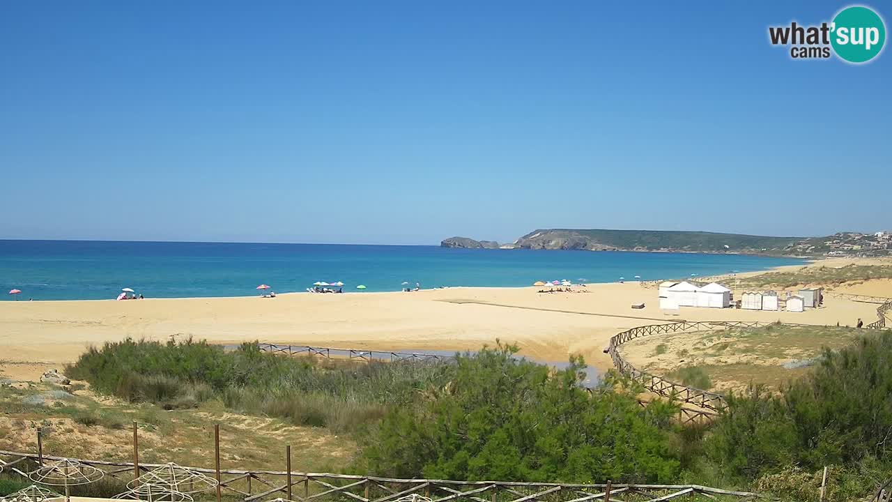 Webcam Torre dei Corsari – Liveblick auf den Strand von Punta Usai