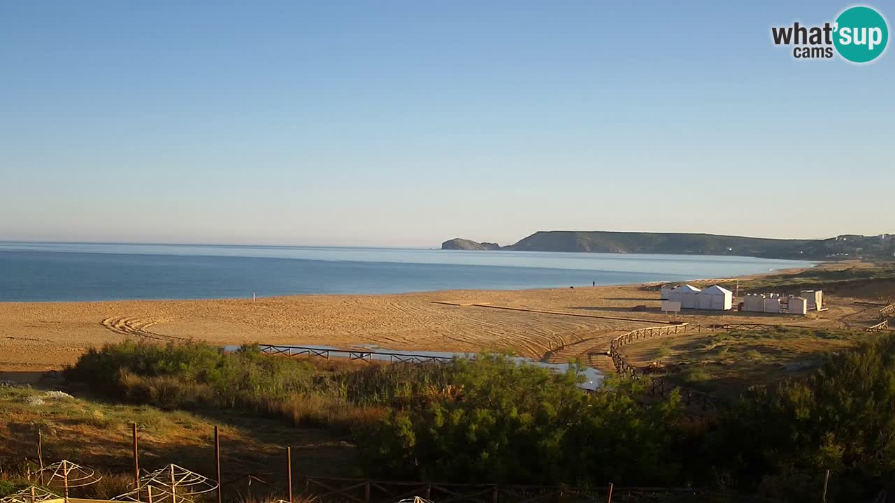 Cámara web Torre dei Corsari – Vista en directo de la playa desde Punta Usai
