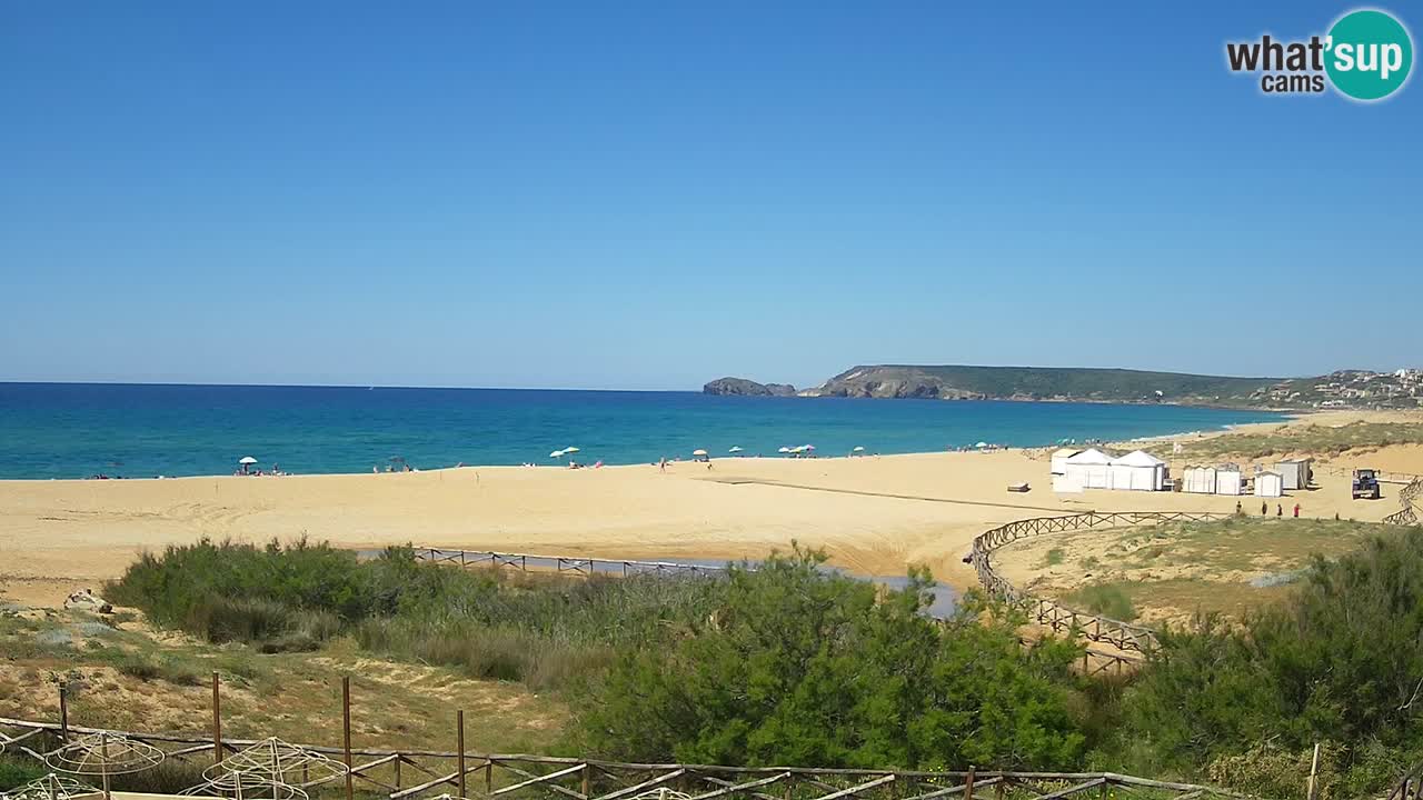 Webcam Torre dei Corsari – Vue en direct sur la plage depuis Punta Usai
