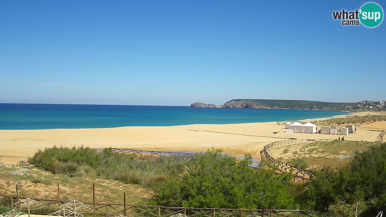 Webcam Torre dei Corsari – Vue en direct sur la plage depuis Punta Usai