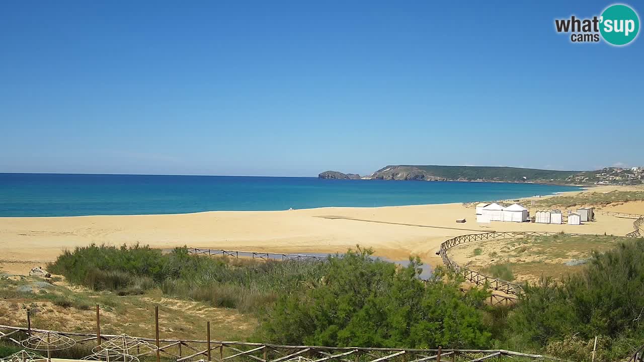 Webcam Torre dei Corsari – Vista live sulla spiaggia da Punta Usai