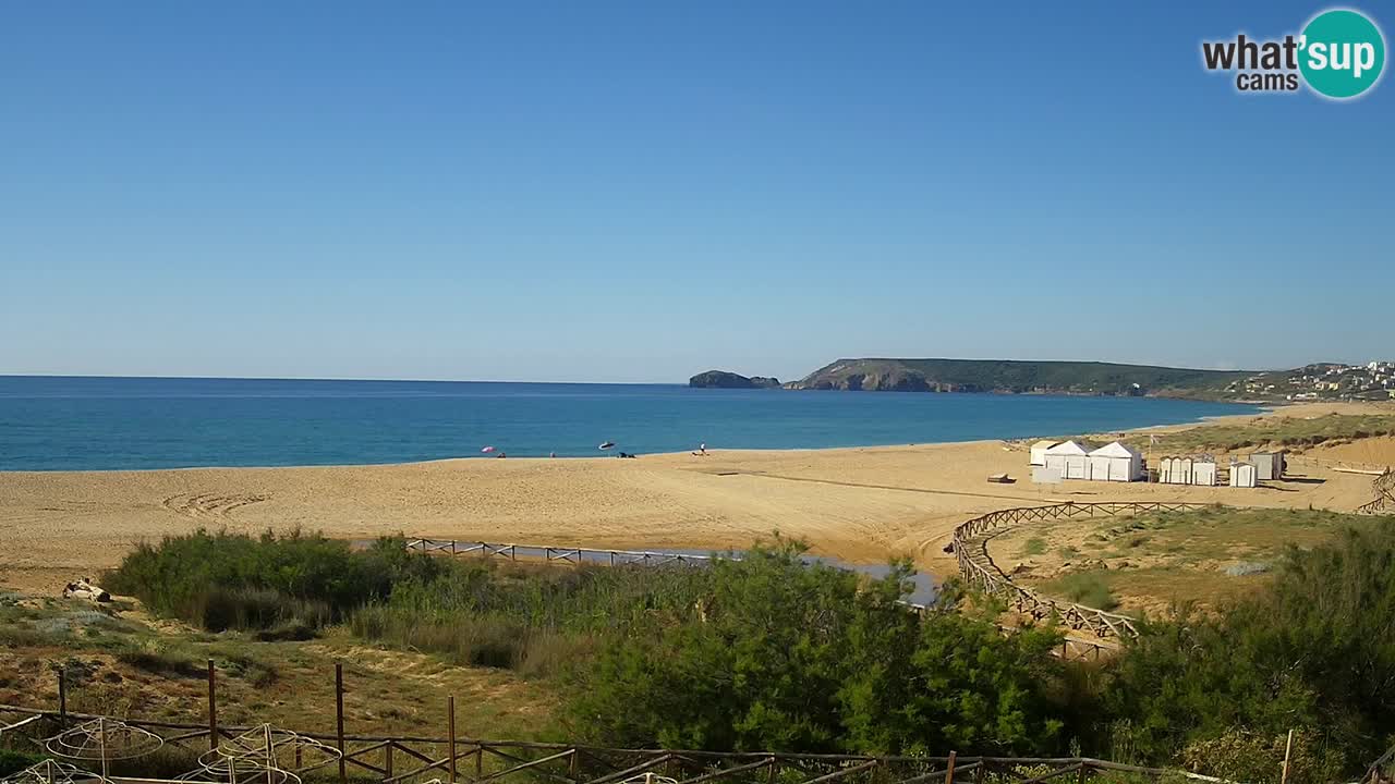 Webcam Torre dei Corsari – Vista live sulla spiaggia da Punta Usai