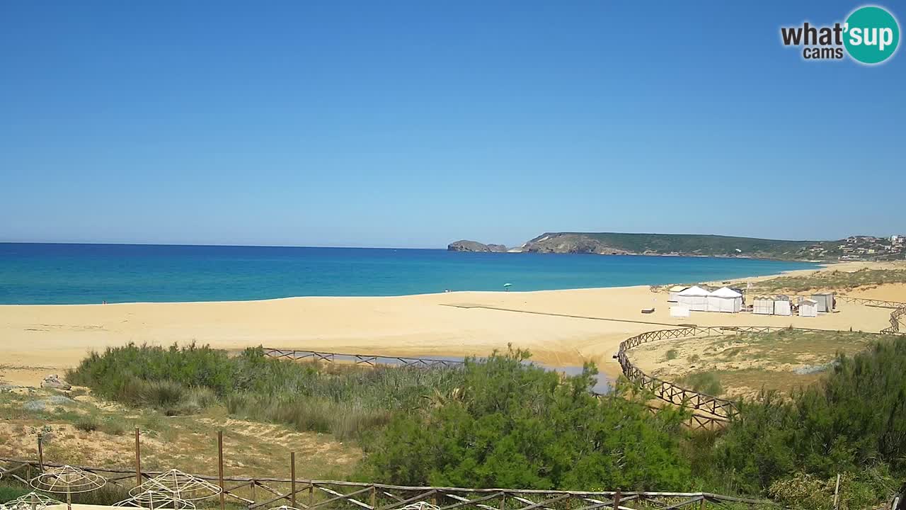Webcam Torre dei Corsari – Liveblick auf den Strand von Punta Usai