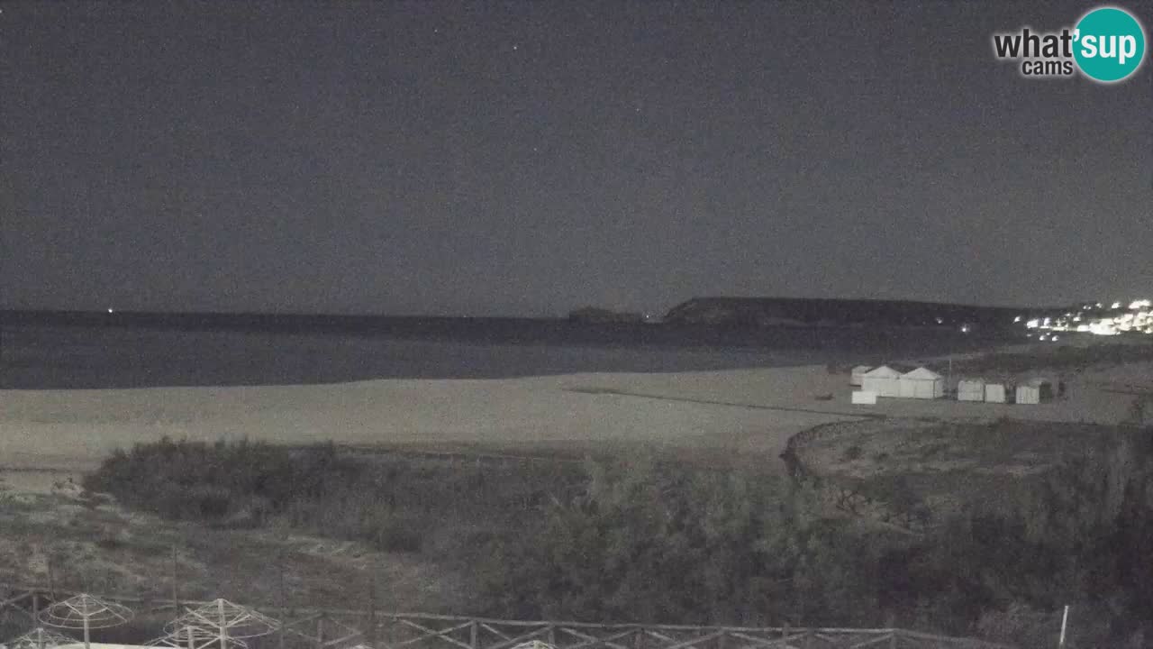 Webcam Torre dei Corsari – Vista live sulla spiaggia da Punta Usai