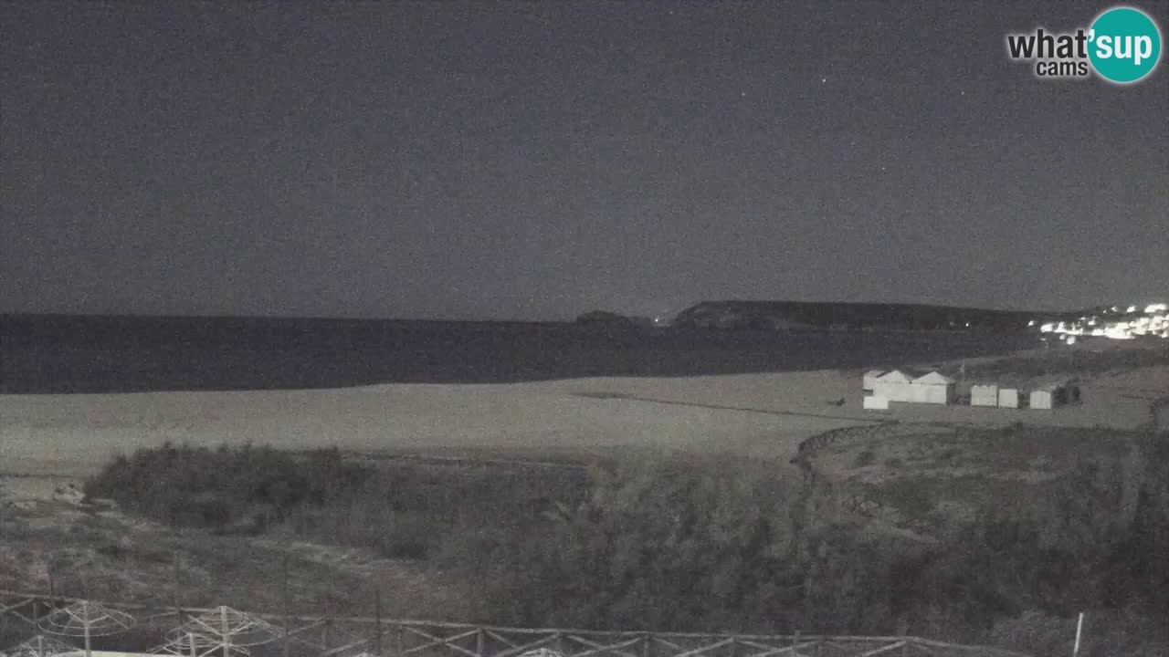 Webcam Torre dei Corsari – Vista live sulla spiaggia da Punta Usai