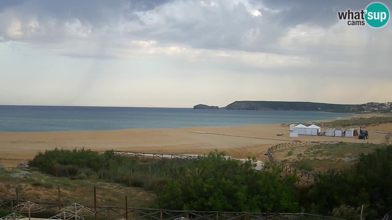 Cámara web Torre dei Corsari – Vista en directo de la playa desde Punta Usai