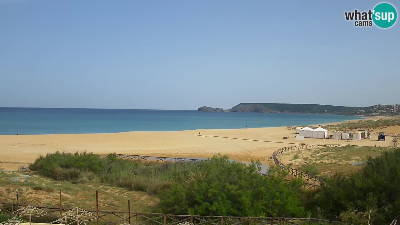 Cámara web Torre dei Corsari – Vista en directo de la playa desde Punta Usai