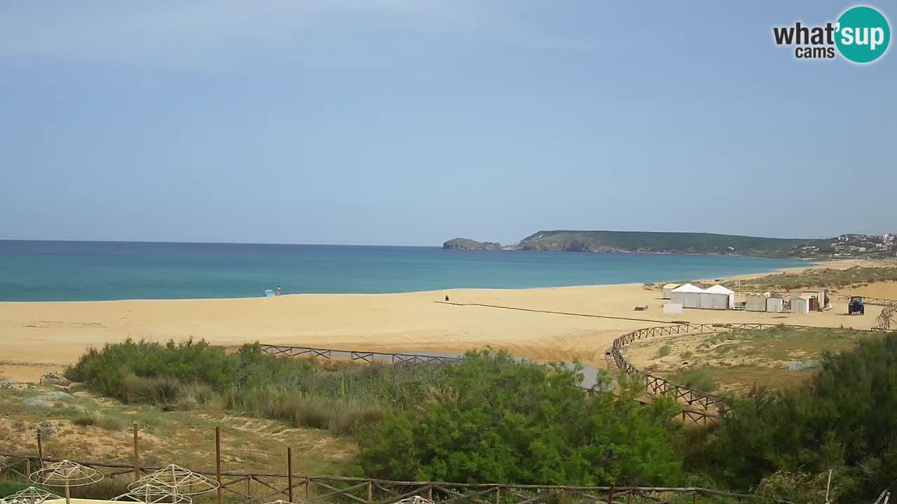 Cámara web Torre dei Corsari – Vista en directo de la playa desde Punta Usai