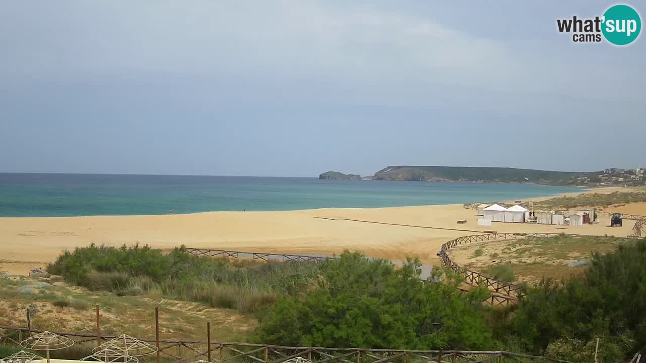 Web kamera Torre dei Corsari – Pogled uživo na plažu s Punta Usai