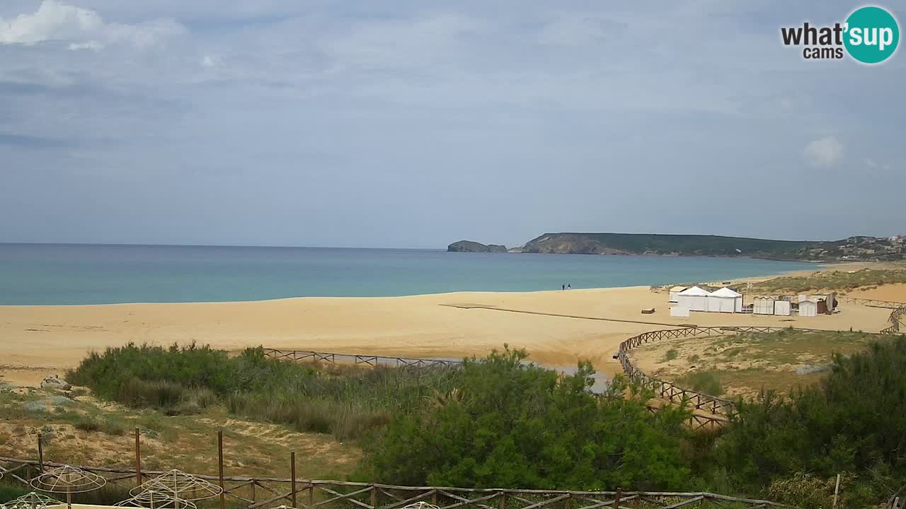 Webcam Torre dei Corsari – Vue en direct sur la plage depuis Punta Usai