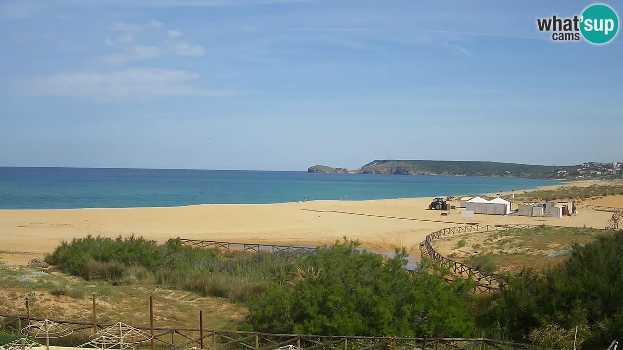 Webcam Torre dei Corsari – Vue en direct sur la plage depuis Punta Usai