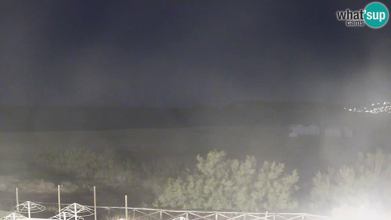 Cámara web Torre dei Corsari – Vista en directo de la playa desde Punta Usai