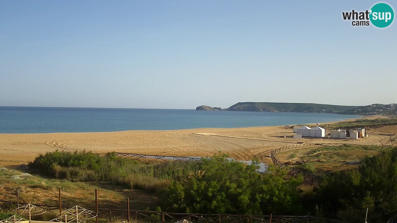Webcam Torre dei Corsari – Vue en direct sur la plage depuis Punta Usai