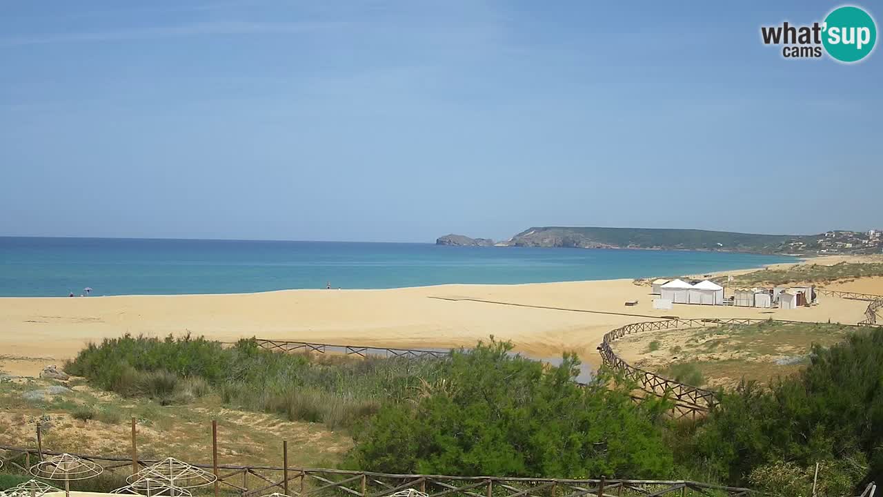 Webcam Torre dei Corsari – Vue en direct sur la plage depuis Punta Usai