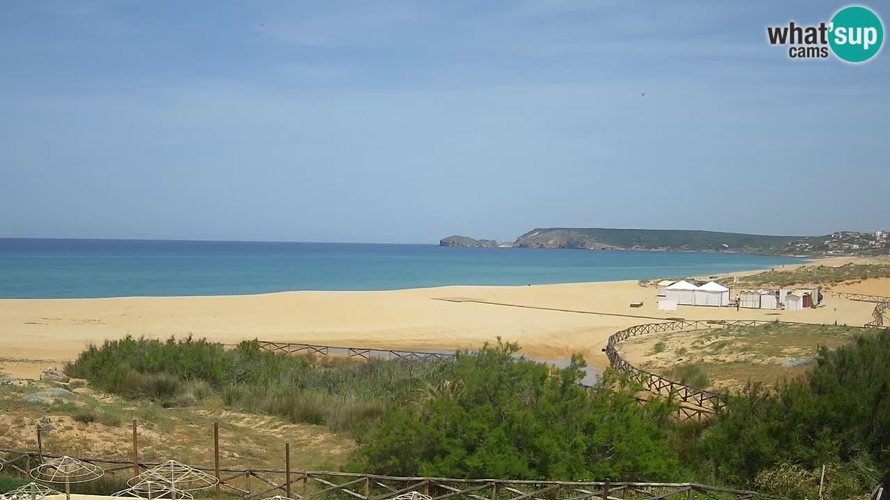 Cámara web Torre dei Corsari – Vista en directo de la playa desde Punta Usai