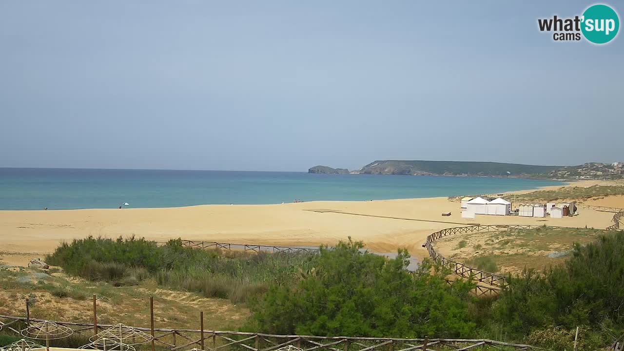 Cámara web Torre dei Corsari – Vista en directo de la playa desde Punta Usai