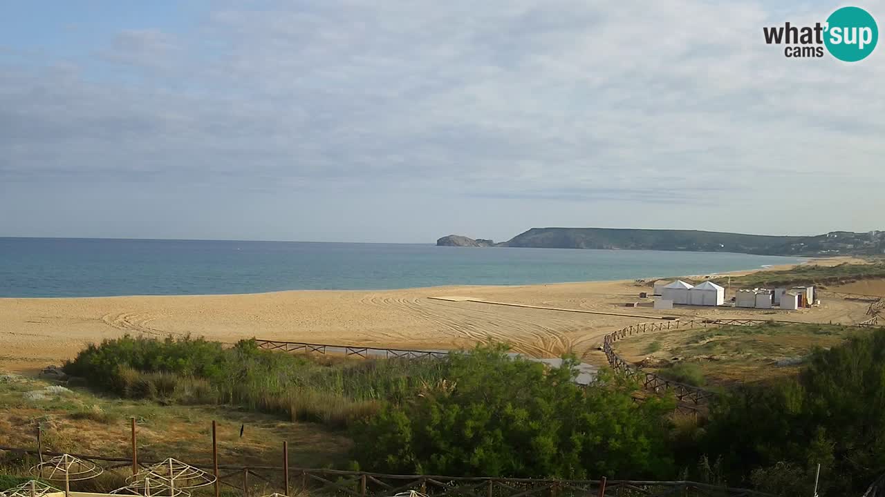 Webcam Torre dei Corsari – Vista live sulla spiaggia da Punta Usai