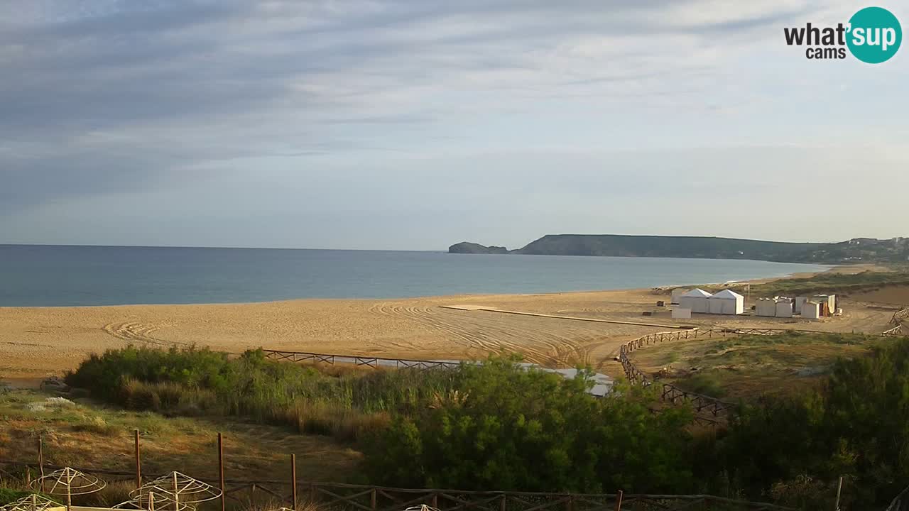 Web kamera Torre dei Corsari – Pogled uživo na plažu s Punta Usai