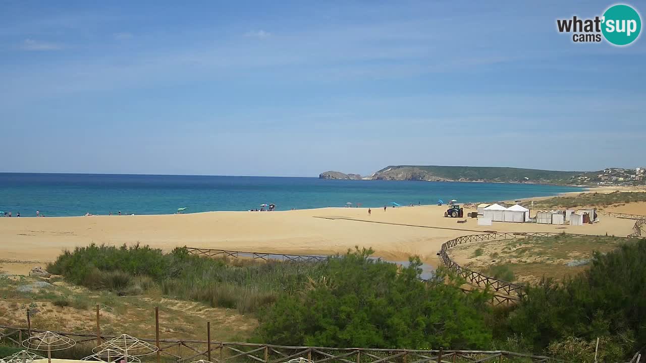 Webcam Torre dei Corsari – Vista live sulla spiaggia da Punta Usai