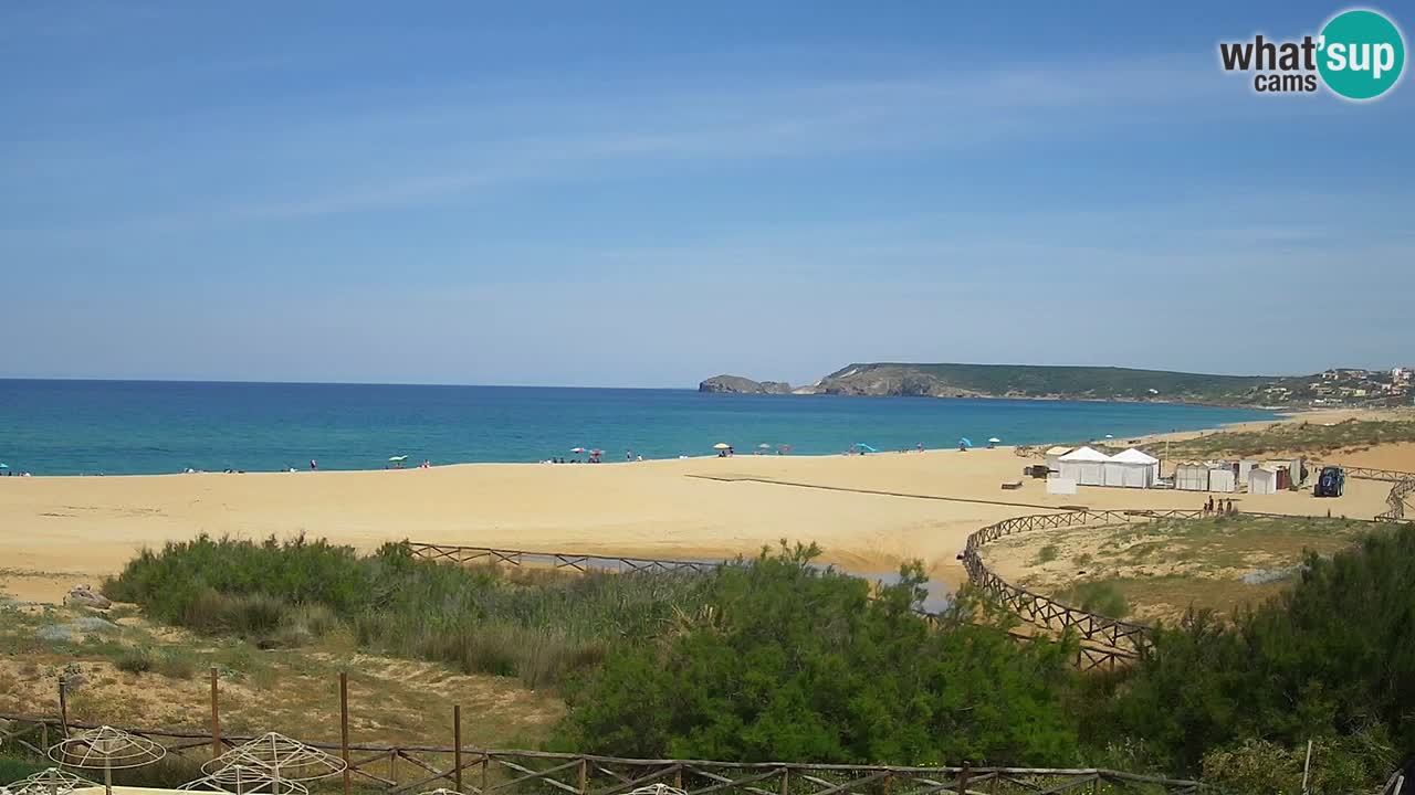 Webcam Torre dei Corsari – Liveblick auf den Strand von Punta Usai
