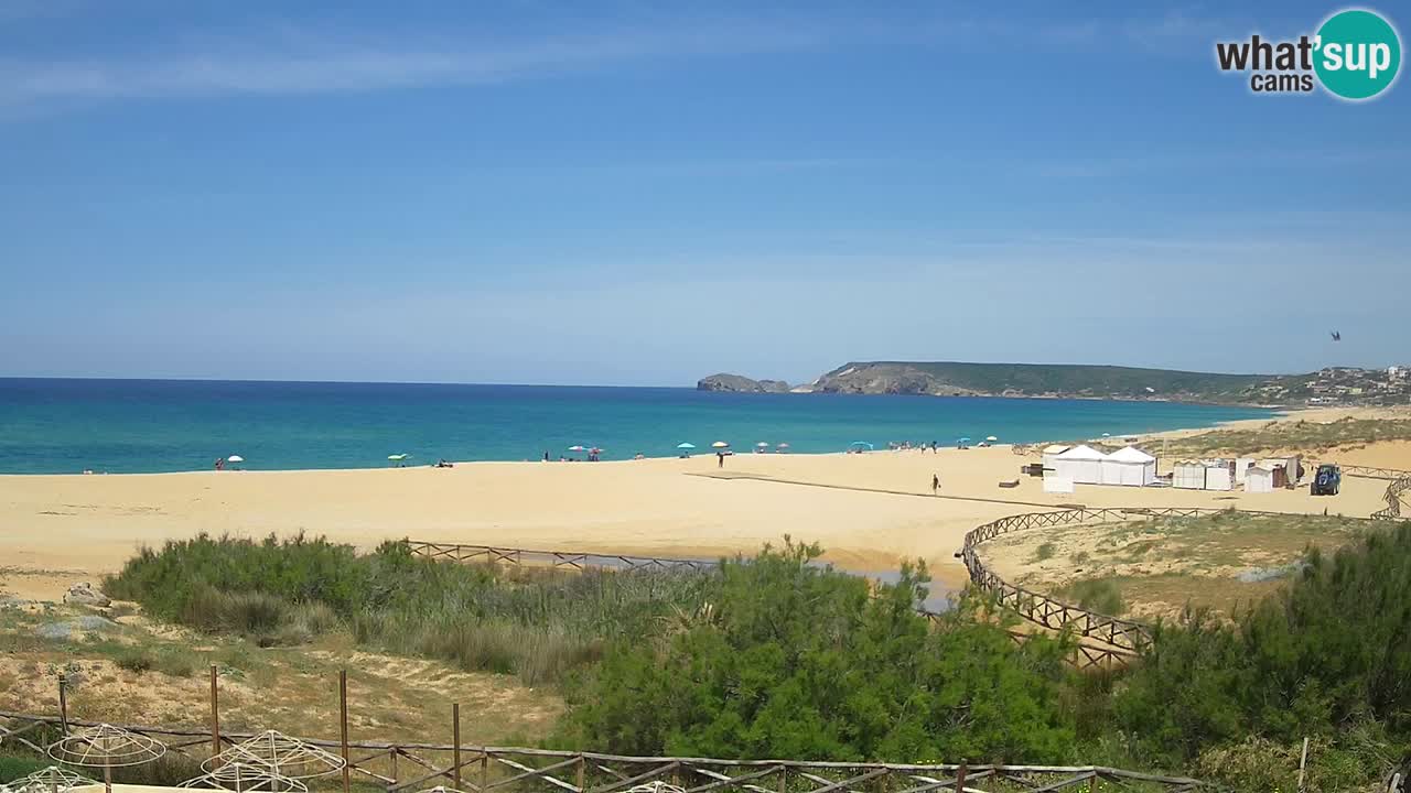Webcam Torre dei Corsari – Vista live sulla spiaggia da Punta Usai