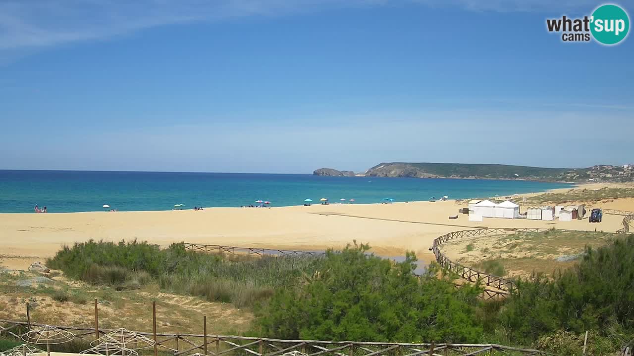 Webcam Torre dei Corsari – Vista live sulla spiaggia da Punta Usai