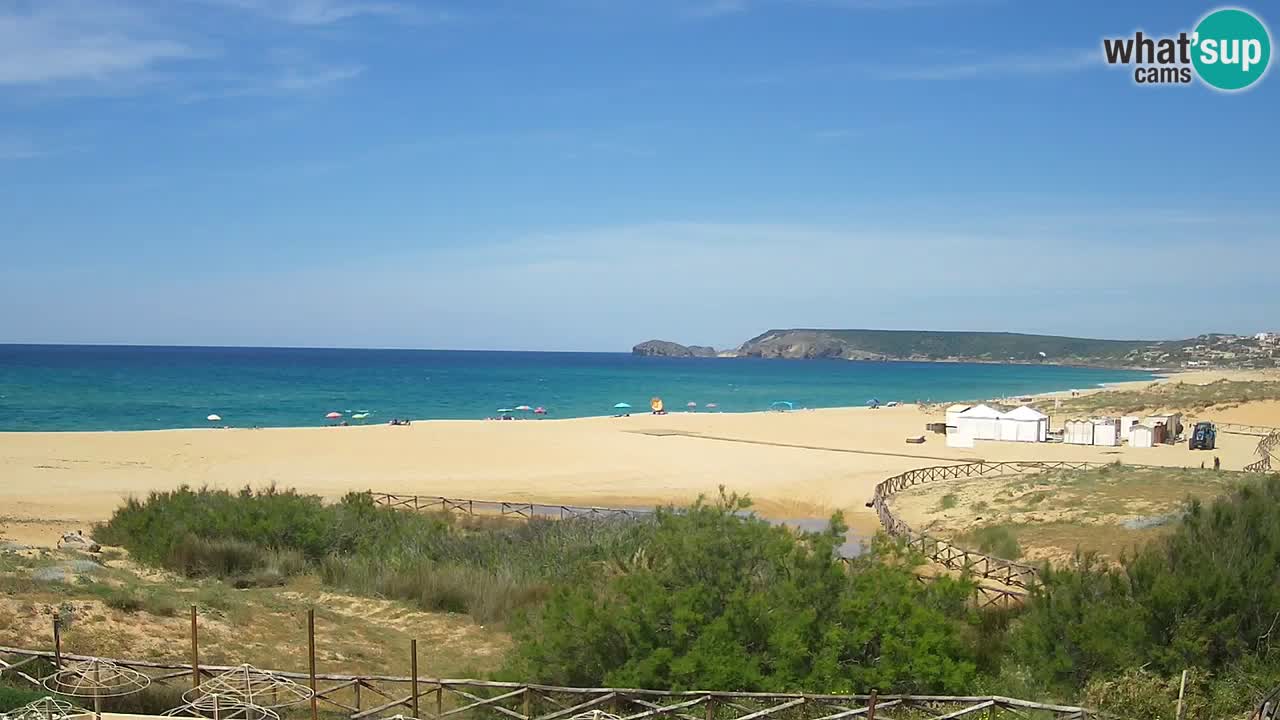 Webcam Torre dei Corsari – Vista live sulla spiaggia da Punta Usai