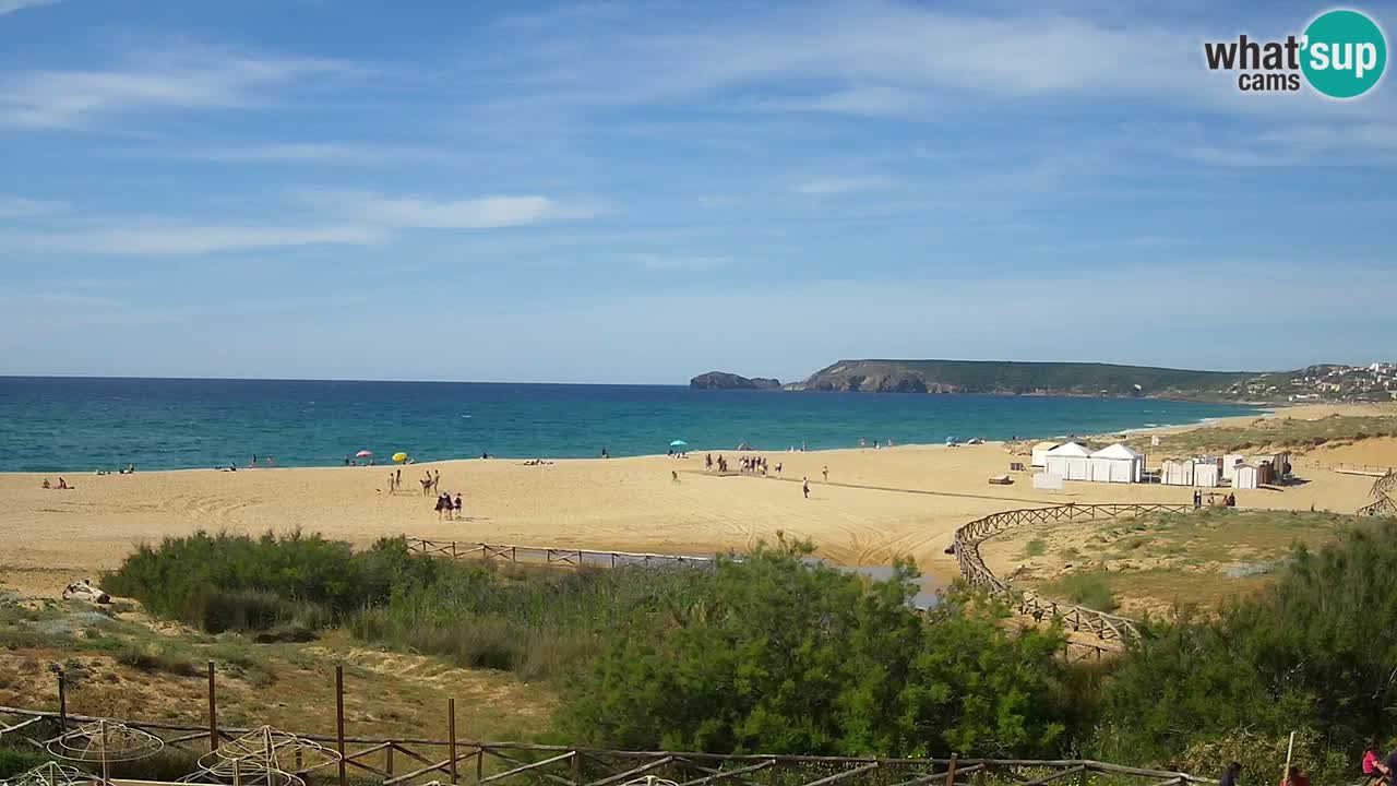Cámara web Torre dei Corsari – Vista en directo de la playa desde Punta Usai