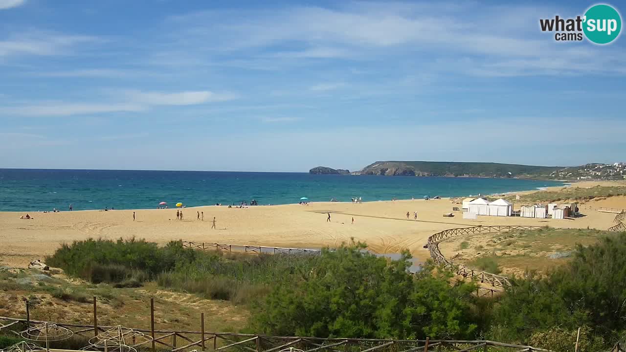 Cámara web Torre dei Corsari – Vista en directo de la playa desde Punta Usai