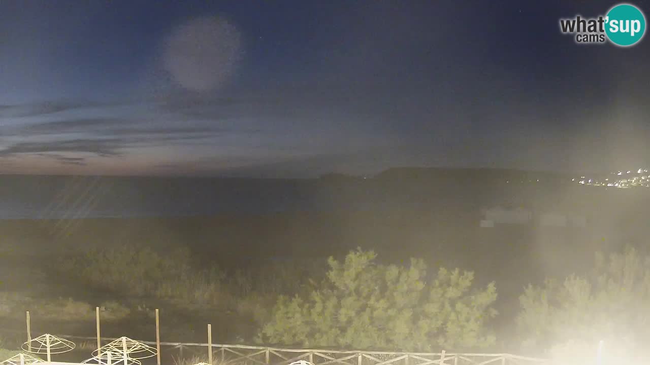 Webcam Torre dei Corsari – Vista live sulla spiaggia da Punta Usai