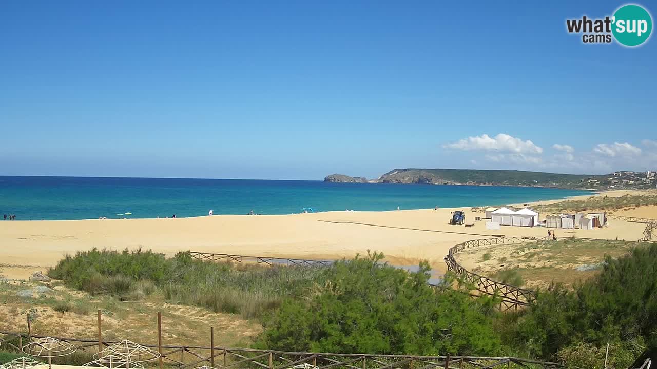 Cámara web Torre dei Corsari – Vista en directo de la playa desde Punta Usai