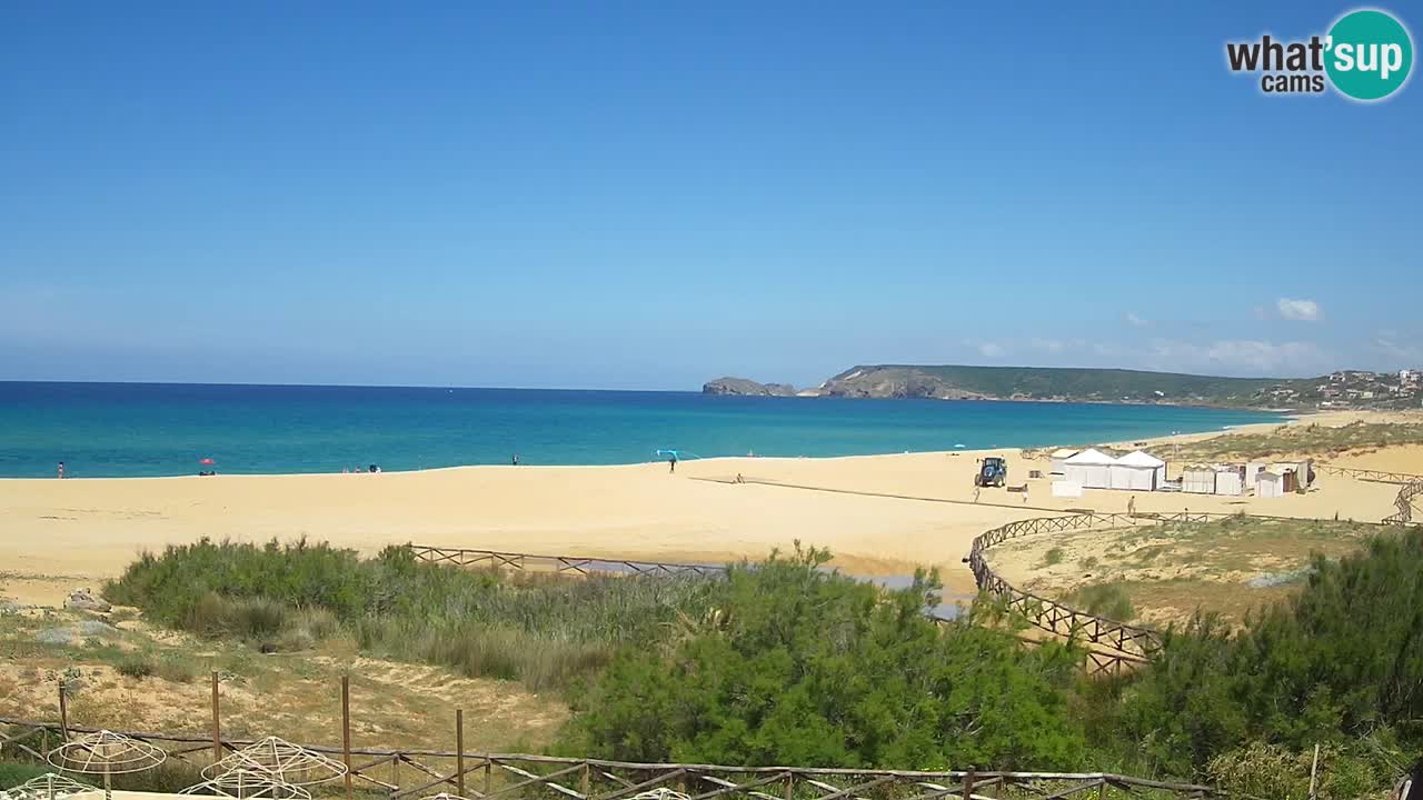 Webcam Torre dei Corsari – Vista live sulla spiaggia da Punta Usai