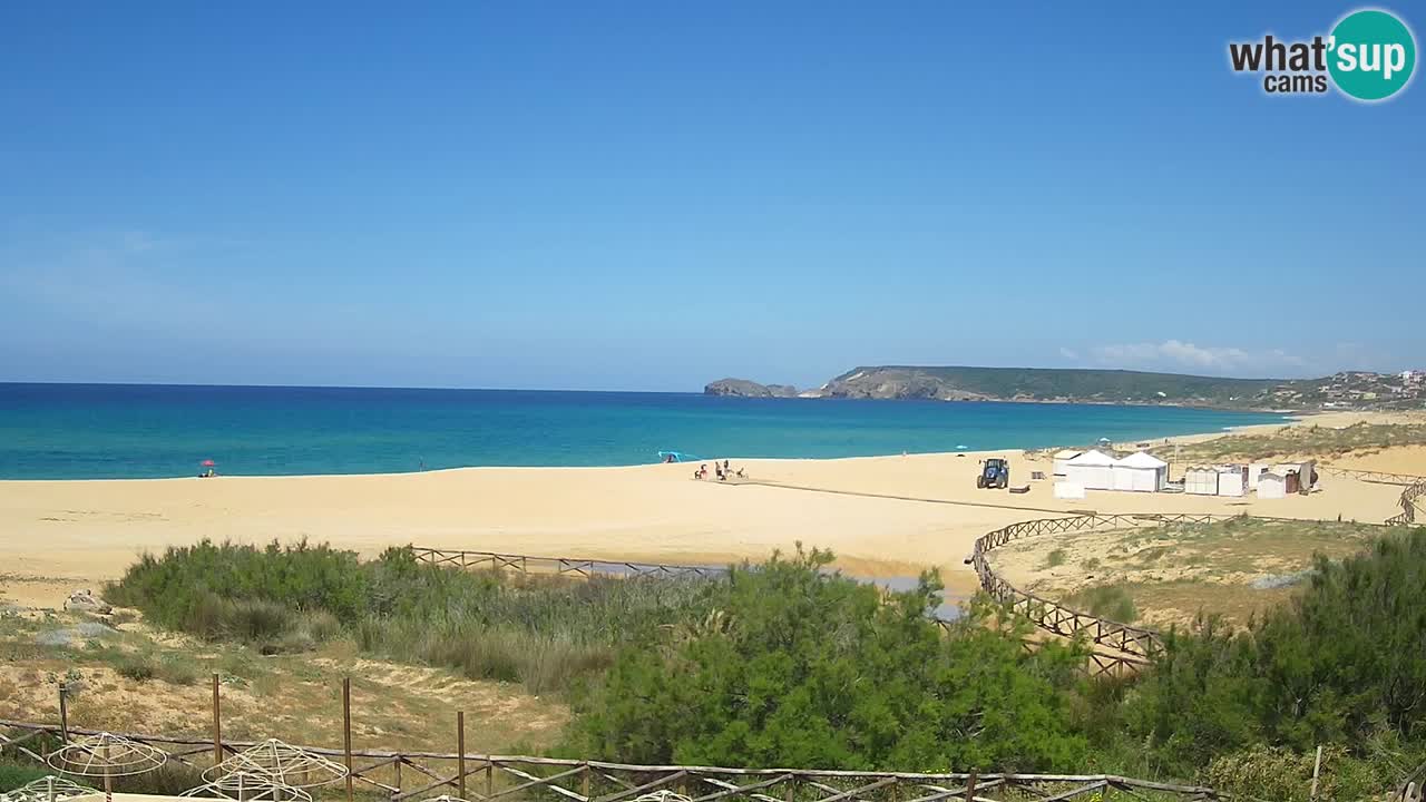 Webcam Torre dei Corsari – Vista live sulla spiaggia da Punta Usai