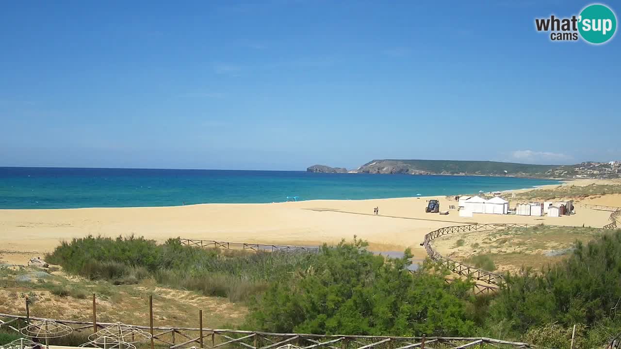 Webcam Torre dei Corsari – Vista live sulla spiaggia da Punta Usai