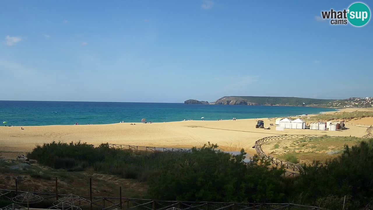 Webcam Torre dei Corsari – Vista live sulla spiaggia da Punta Usai