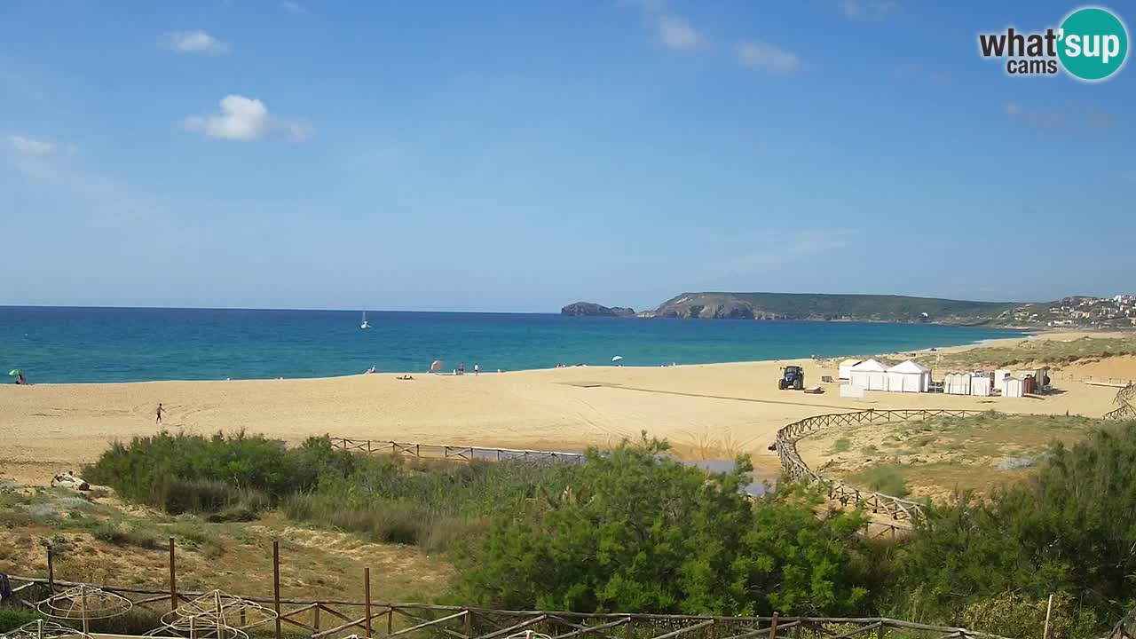 Cámara web Torre dei Corsari – Vista en directo de la playa desde Punta Usai