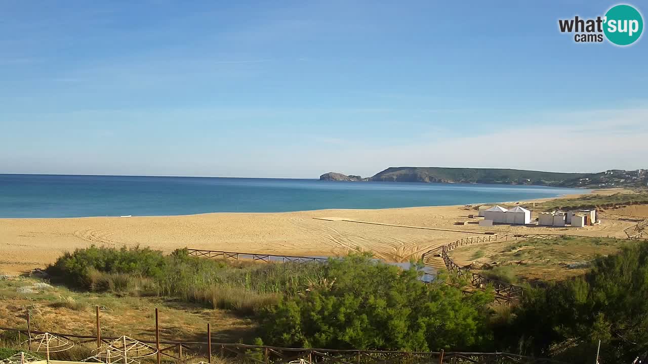 Cámara web Torre dei Corsari – Vista en directo de la playa desde Punta Usai