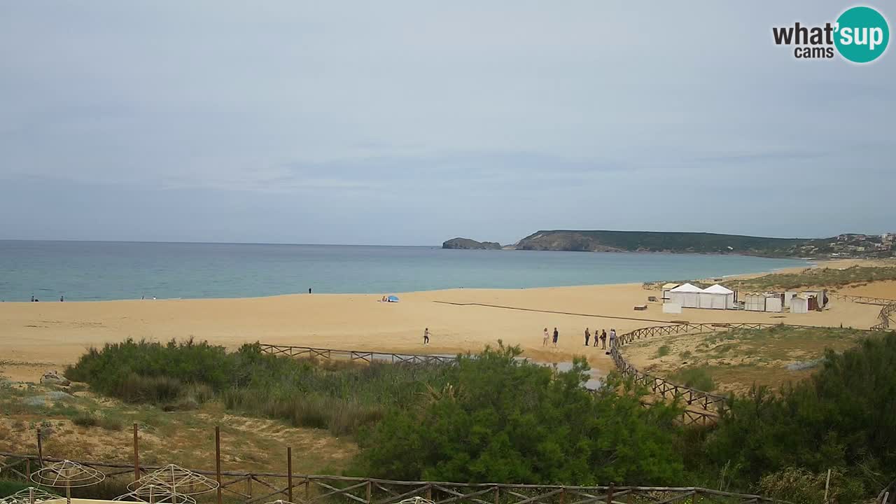 Cámara web Torre dei Corsari – Vista en directo de la playa desde Punta Usai