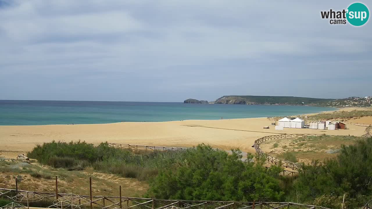 Webcam Torre dei Corsari – Vue en direct sur la plage depuis Punta Usai