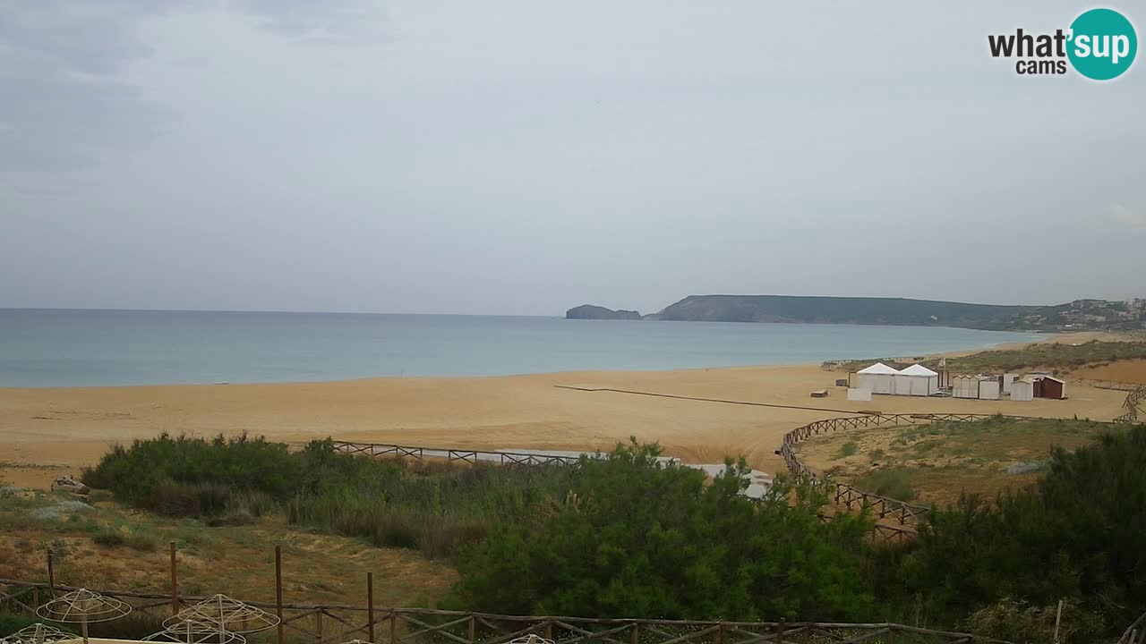 Cámara web Torre dei Corsari – Vista en directo de la playa desde Punta Usai