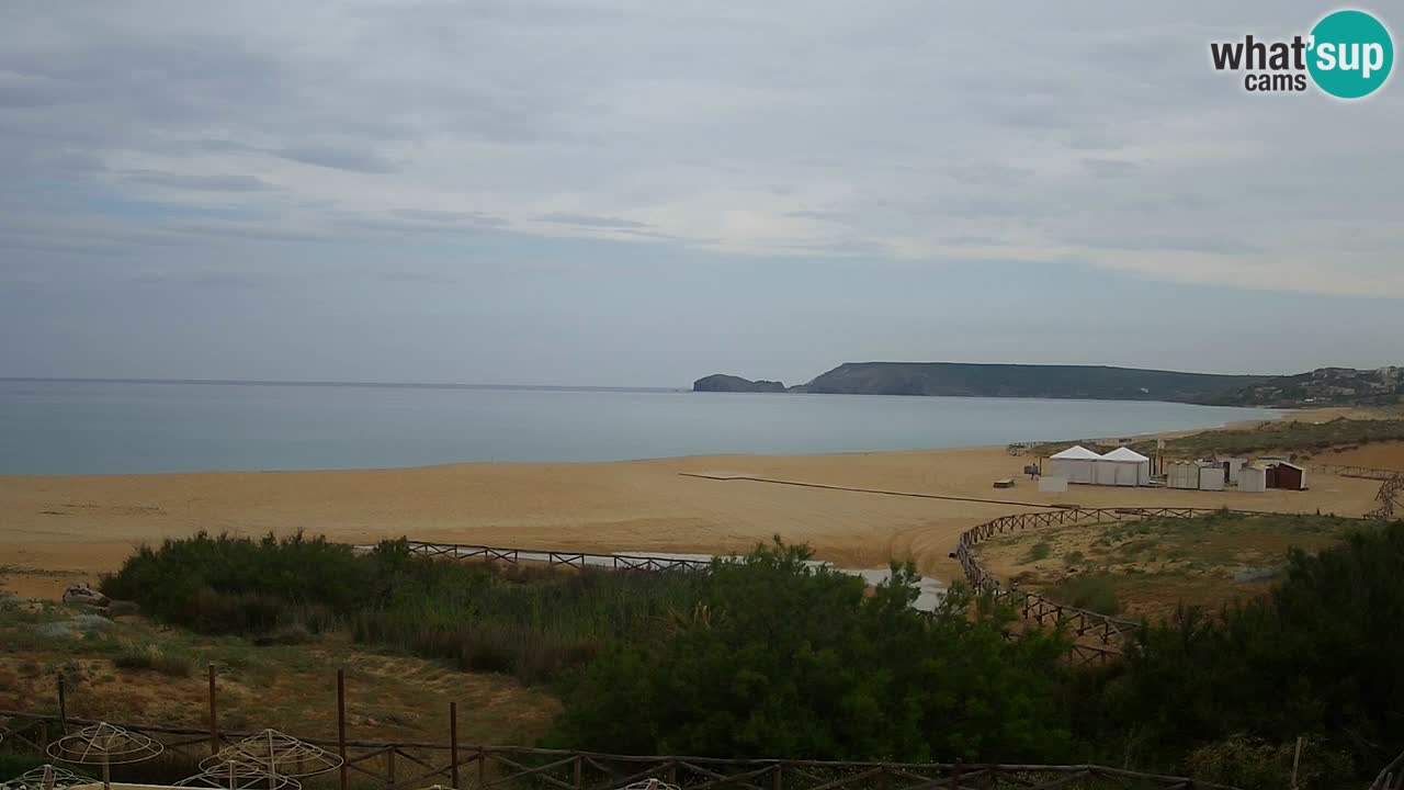 Cámara web Torre dei Corsari – Vista en directo de la playa desde Punta Usai