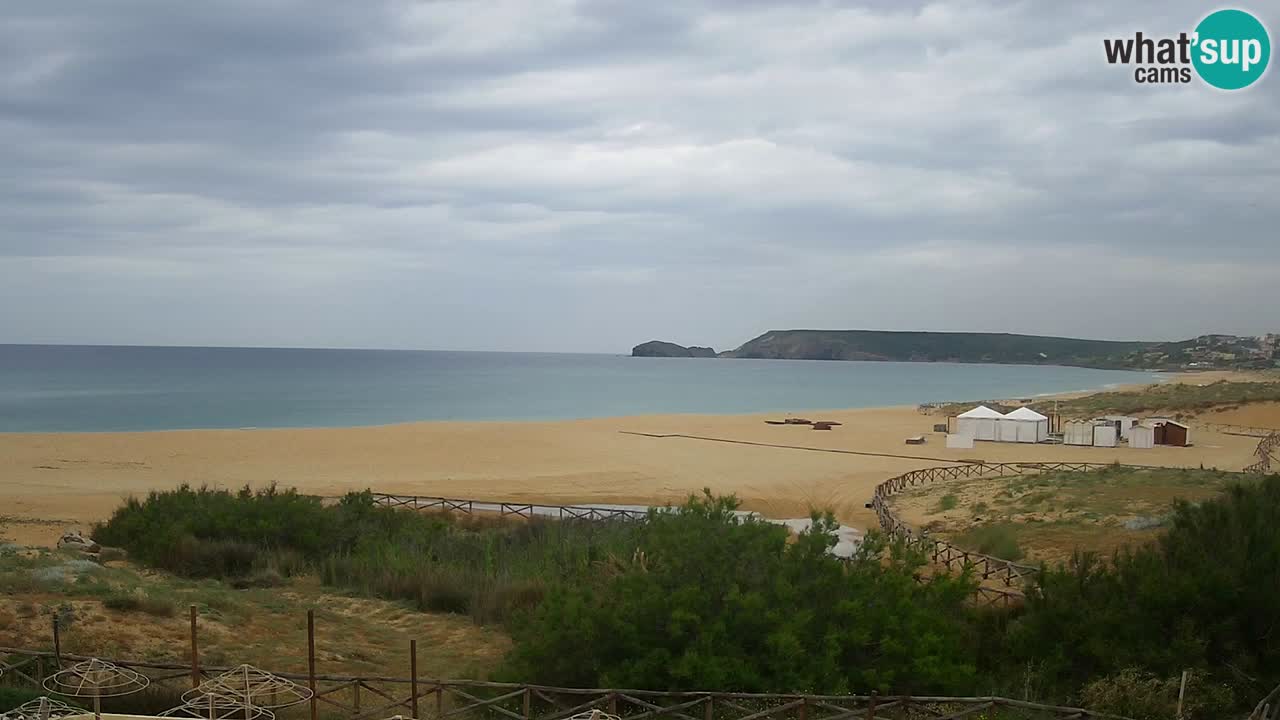 Cámara web Torre dei Corsari – Vista en directo de la playa desde Punta Usai