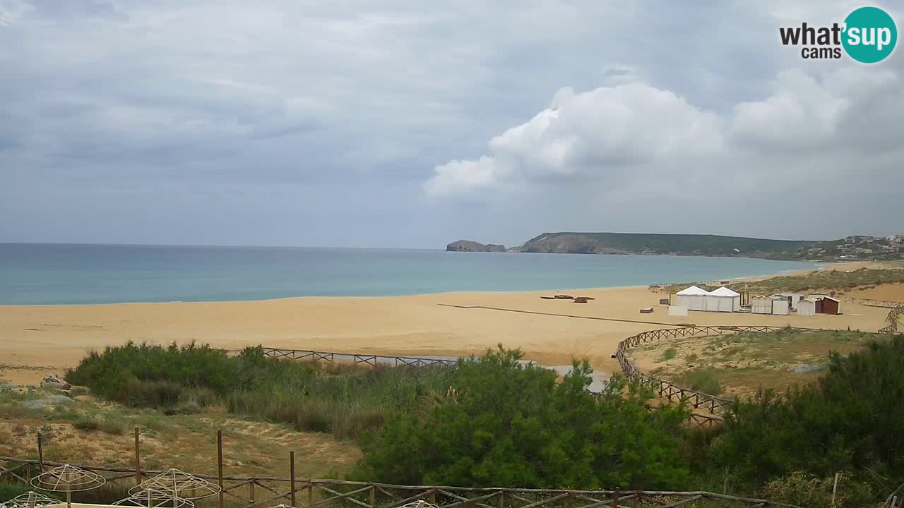 Cámara web Torre dei Corsari – Vista en directo de la playa desde Punta Usai